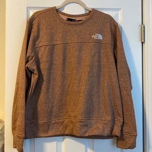Heather rose and soft black fleece lined north face crewneck
